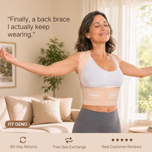 Fit Geno Invisilite Posture Corrector for Women Adjustable Upper Back Brace - Image 7