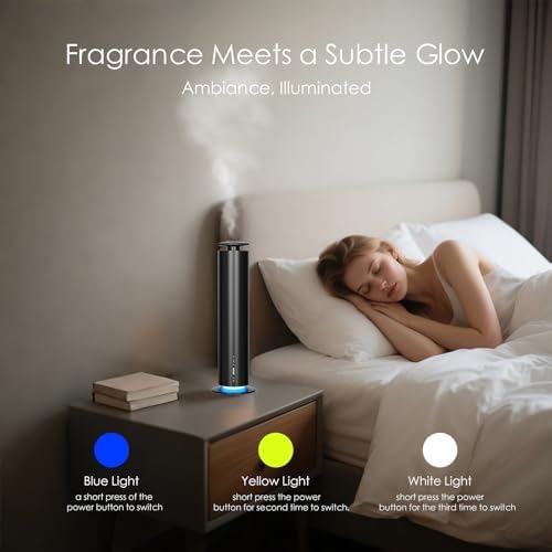 Somniare Waterless Essential Oil Diffuser, 1500 Sq. Ft 3 Level(Black) - Image 2