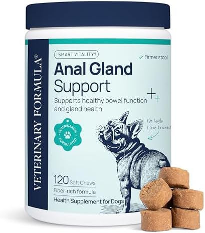 Veterinary Formula Anal Gland Support Chews for Dogs, 120 Count by VeterinaryFormula