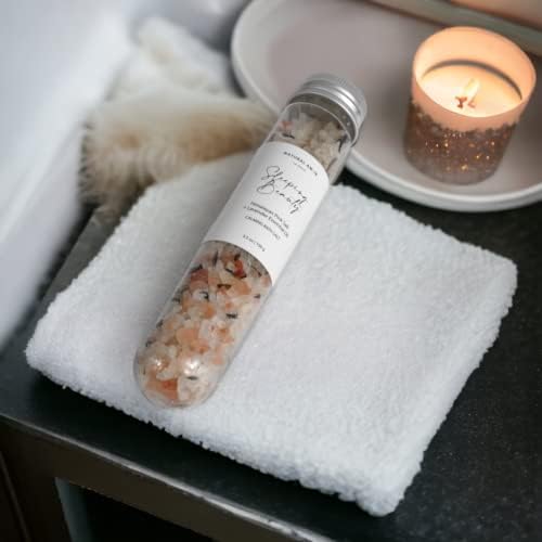 Natural Amor Lavender Spa Gifts for Women,7pcs Self Care Box Including Handmade Soap Bar, Candle, Bath Butter - Image 5