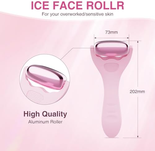 Facial Ice Roller for Skin Care - Aluminum Face Roller to De-Puff, Soothe & Tighten Pores - Cold Therapy Massage Tool for Radiant Glow - Image 2