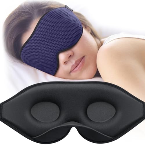 MABAO Sleep Mask for Side Sleeper, Eye Mask for Sleeping Women Men, Blue by MABAOSleepMasks