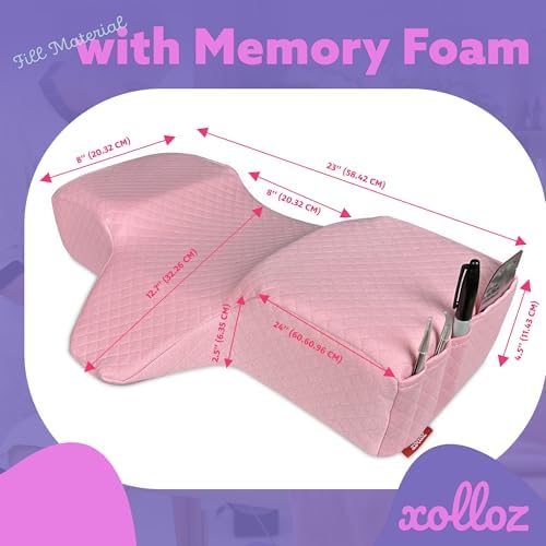 Lash Pillow, Memory Foam Eyelash Pillow for Lash Beds, Pink - Image 4