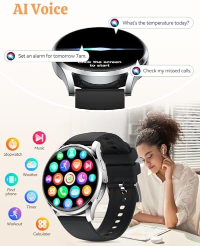 Smart Watch Fitness Tracker for iPhone Android for Women Men, Activity Tracker with Calorie & Step Counter, 150+ Sports, Daily Workout & Sleep Monitor，IP68 Waterproof Smartwatch (Beige) - Image 6