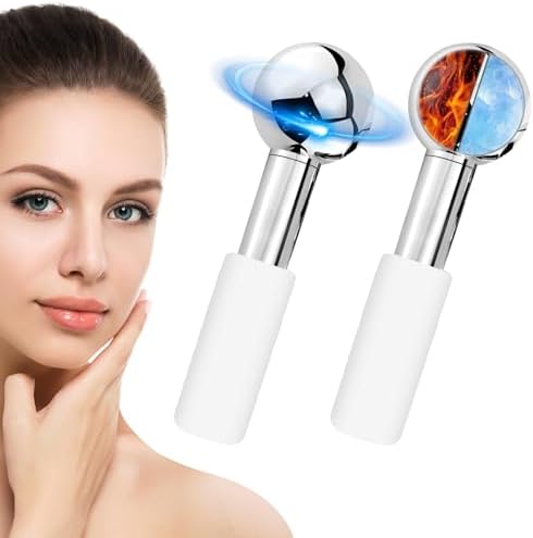 CGBE 360 Rotating Ice Globes for Face, Stainless Steel Facial Globes by CGBE