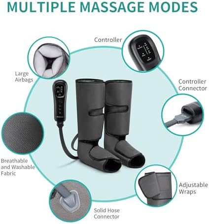 Nekteck Leg Compression Massager with 2 Size Extensions for Circulation - Image 5
