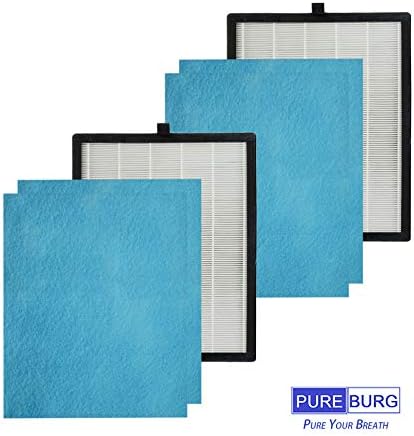 PUREBURG Replacement Filter Set Compatible with Colzer 142C, Simpure HP9, SP-HP9-RF Air Purifiers, 2-Pack H13 HEPA 4-Stage Filtration Activated carbon - Image 6