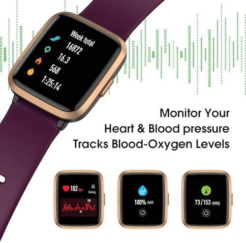 Smart Watch, Fitness Tracker with Heart Rate, Blood Oxygen, Sleep Tracker - Image 2
