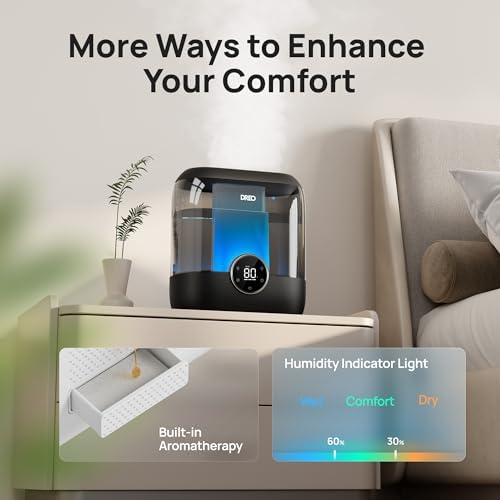 DREO 6L Smart Humidifiers for Bedroom, Large Room, 60H Runtime, Quiet 28dB - Image 5