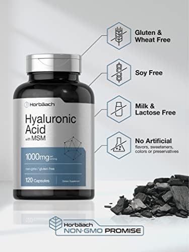 Horbäach Hyaluronic Acid with MSM | 1000 mg | 120 Capsules - Image 4