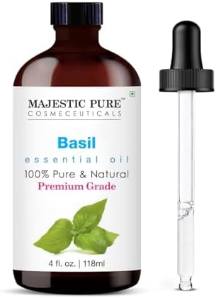 Majestic Pure Basil Essential Oil for Diffuser - 4 Fl Oz by BeautyandPersonalCare