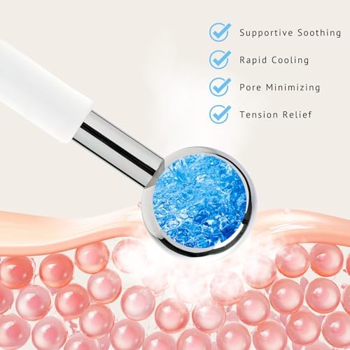 Ice Roller for Face Ice Globes Eye Massager Facial Roller Tools Stainless Steel Cryo Globes Long-Lasting Cold Therapy for Eyes, Hot Flashes, Body Skin Care for Puffiness, Wrinkles - Image 5