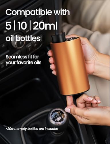 Waterless Essential Oil Diffuser, Rechargeable Car Scent Diffuser, Orange - Image 6