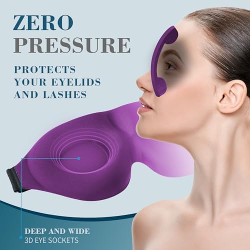 ZGGCD Sleep Mask for Side Sleeper, Light Blocking Eye Mask for Women Men - Image 4