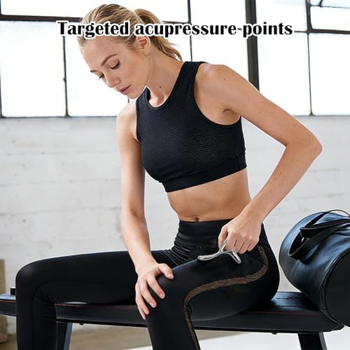 Zinc Alloy Trigger Point Massage Tool for Deep Tissue Massage& Acupressure Body Gua Sha Tool, Muscle Scraper Neck Massager Fascia Blasterfor Full Body Pain Relief - Image 7