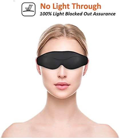 Sleep Eye Mask for Men Women, 3D Contoured Sleeping Mask, Soft Comfort Blindfold & Eye Cover for Flight Travel Yoga Nap - Image 3