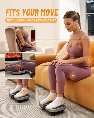 Mini Vibration Plate Machine – Portable, Wireless, Rechargeable Quiet Platefor Vibration Massage, Relaxation & Muscle Stiffness Relief - Image 4