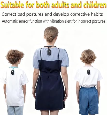 Intelligent Posture Corrector and Trainer for Women and Men, Rechargeable Silicone Automatic Induction Back Posture Corrector with Hunchback Monitoring for Adults and Children - Image 4