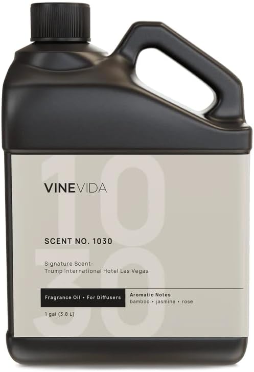 VINEVIDA Scent NO. 1030 Fragrance Oil for Cold Air Diffusers - 1 Gallon (8lbs) - Inspired by Trump International Hotel Las Vegas Hotel Scents - Diffuser Oil by VINEVIDA