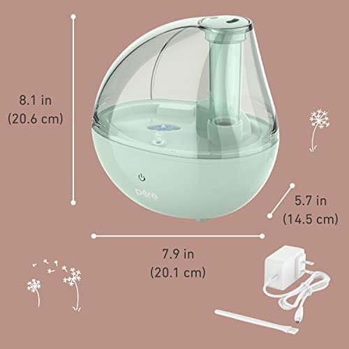 Pure Enrichment PureBaby Ultrasonic Cool Mist Humidifier & Soft Glow Night Light, Whisper-Quiet and Ideal for Baby Nurseries & Kids Bedrooms to Relieve Congestion, Colds, & Coughs (Whisper Green) - Image 6