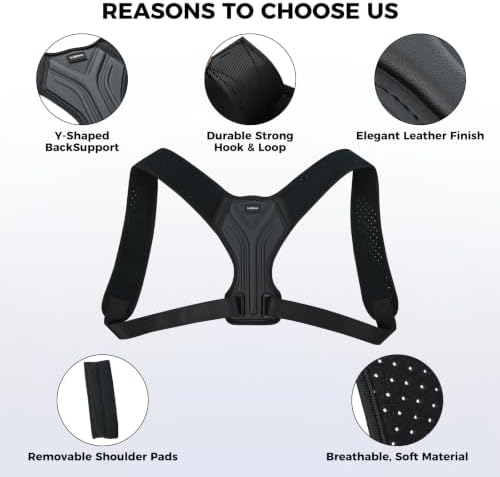 Posture Corrector for Women and Men, Adjustable Upper Back Brace - Image 4