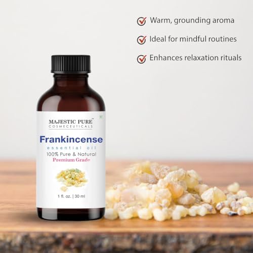Majestic Pure Essential Oil with Glass Dropper - 100% Pure and Natural - Essential Oils for Diffuser, Aromatherapy, Soap and Candle Making, Frankincense Essential Oil, Frankincense Oil, 1 Fl Oz - Image 4
