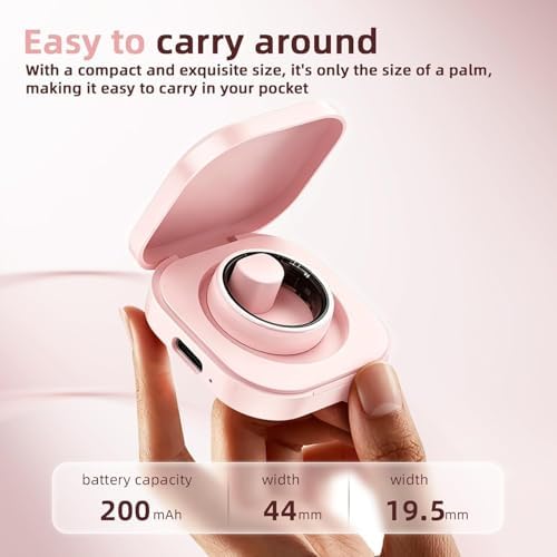 Ceramic Smart Ring for Women, Pink Fitness & Sleep Tracker, #6 - Image 5