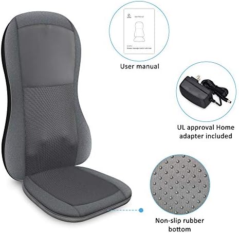 COMFIER Shiatsu Back Massager with Heat, 2D/3D Massage Chair Pad, Full Back Seat Cushion with 10 Nodes, Deep Tissue Rolling & Kneading for Neck, Shoulders & Lumbar, Vibration Seat for Home & Office - Image 7