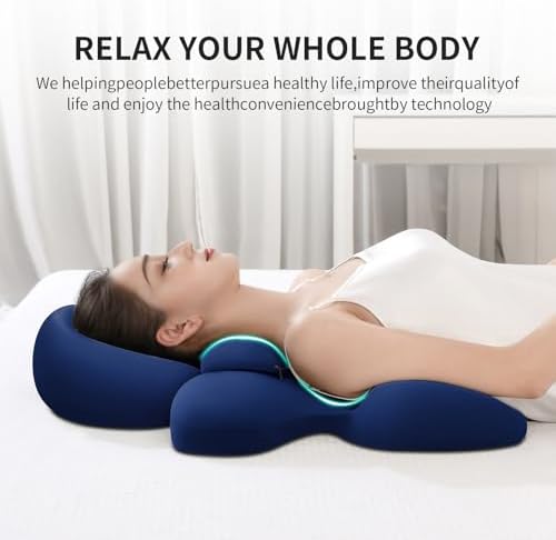 Prone Massage Pillow, a Chest and face Support Sleep Pillow, is Suitable for Massage, SPA and Sleep. It Comes with a Removable and Washable Cover, a Non-Slip Bottom (Navy Blue) - Image 5