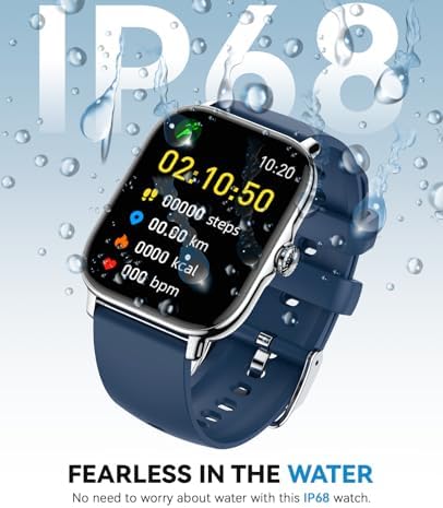 Smart Watch for Women Men- Answer/Make Call, 2025 IP68 Waterproof Fitness Step Sleep Tracker Watch with Monitor Activity Counter Smartwatch for Andriod iPhone iOS Samsung Compatible - Image 6