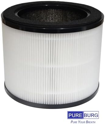 PUREBURG Replacement Filter Compatible with Coway Airmega 100 Air Purifier,2-Pack H13 HEPA Activated Carbon 2-in-1 3-Stage Filtration Air Clean Dust VOCs Odor - Image 5