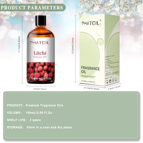 PHATOIL Litchi Fragrance Oil for Diffuser Aromatherapy 3.38FL.OZ - Image 6