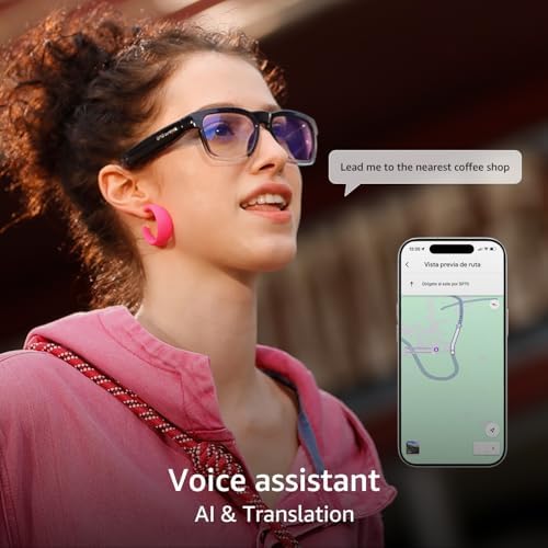 OHO AI Smart Glasses, UV400 Z87+ Audio Open Ear Bluetooth Sunglasses - Image 3