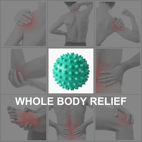 LEZER Spiky Massage Ball, Trigger Massage Point, Plantar Fasciitis, Deep Tissue Myofascial Release Tool, Foot Massager, Muscle Knot Relief, Physical Therapy, Set of 3 - Image 6