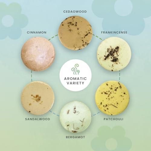 Shower Steamers Gift Set – 6 Aromatherapy Shower Bombs with Essential Oils – Natural Spa Fizzies for Women & Men – Self-Care Kit for Relaxation, Stress Relief & Home Spa – Bliss Collection - Image 5