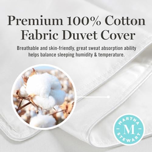 Martha Stewart Goose Feather Down Fiber Cotton Comforter Queen Size - Image 4