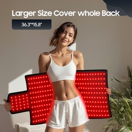 LITDUCK Body Red Light Therapy Mat, Eligible Red Light Therapy Blanket, 2in1 LEDs(660nm& 850nm), Premium Leather, Adjustable Timer & Intensity - Image 2
