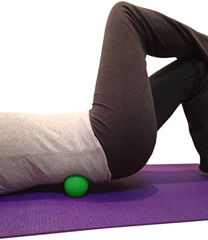Kieba Massage Lacrosse Balls for Myofascial Release, Trigger Point Therapy, Muscle Knots, and Yoga Therapy. Set of 2 Firm Balls (Green and Yellow) - Image 2