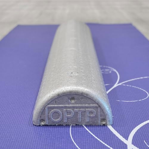 OPTP Silver AXIS Moderately Firm Foam Roller – Half-Round, Silver, 36" x 3" - Image 5