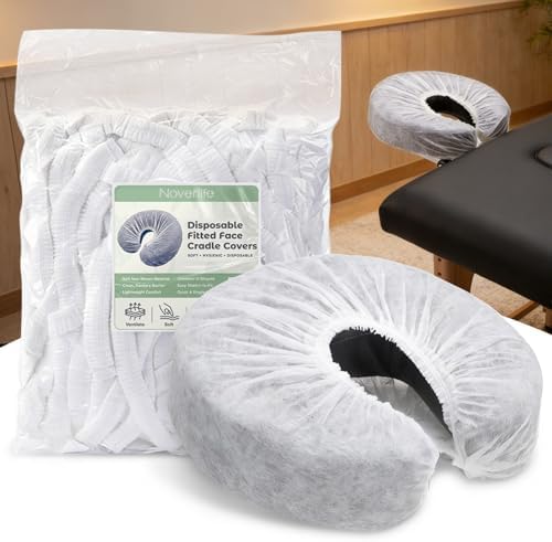 100PCS Disposable Face Cradle Covers, Face Rest Covers for Massage Table - Image 2