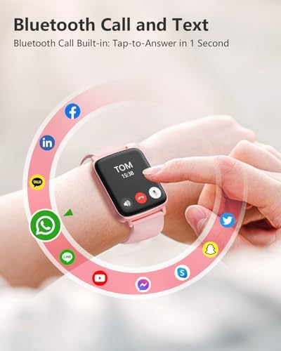 DIVElink Smart Watches for Men Women Fitness Tracker with Heart Rate Monitor IP68 Waterproof 100+ Sport Mode Activity Trackers Compatible with iPhone Android Phones - Image 4