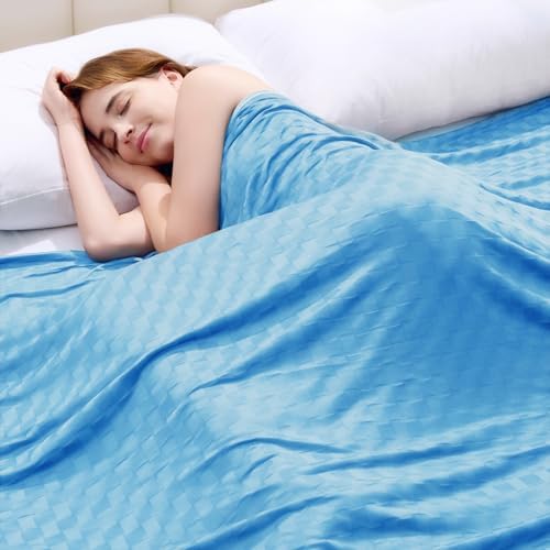 Topcee Cooling Blanket, Summer Cooling Blankets for Hot Sleepers, Arc-Chill Q-Max>0.5 Cool Fiber, Oeko-TEX 100% Certified, Soft, Breathable, Double-Side Bed Throw,Keep Cool for Adults Kids 90"x90" by Topcee%E2%80%94ForYourGoodSleep