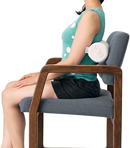 Comfort Memory Foam Neck Roll and Cervical Bolster Round Pillow with Removable Washable Soft Cover for Spine and Neck Back Lumbar Leg Vertebra Support (18x6 inch Pillow) - Image 4