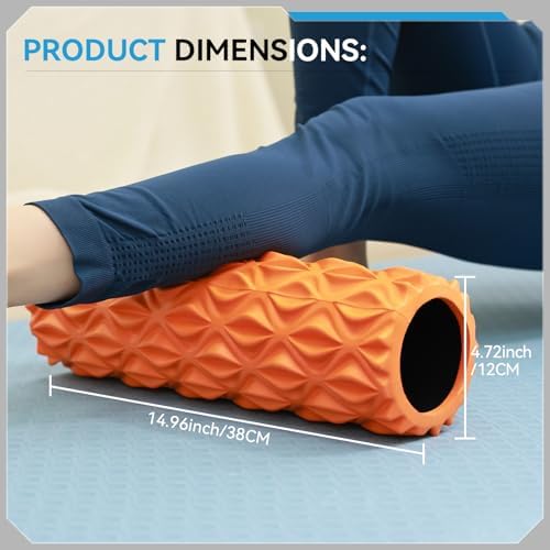 Foam Roller, 15 inch High Density Massage Roller for Exercise - Image 2