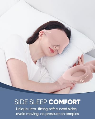 MZOO Luxury Sleep Mask for Women Men Patented Light Blocking Design - Image 3