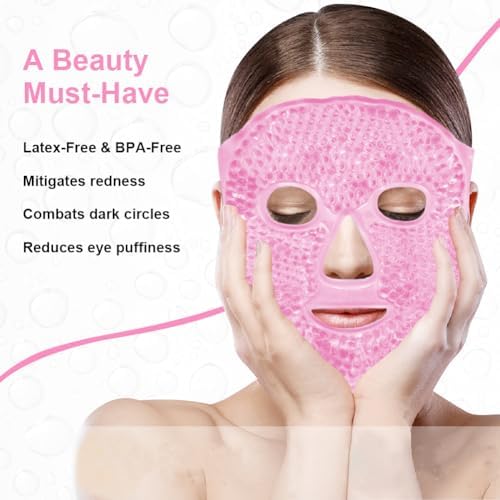 Cold Face Eye Masks Ice Face Mask Hot Cold Compress - Image 7