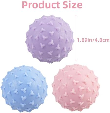 WOVTE Massage Lacrosse Ball Set for Sore Muscles, Shoulders, Neck, Back, Foot, Body, Deep Tissue, Trigger Point, Muscle Knots, Yoga and Myofascial Release - Image 3