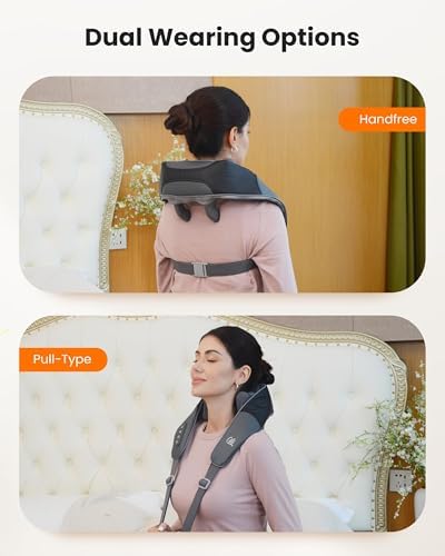 CILI Cordless Massager for Pain Relief Deep Tissue, Shiatsu Neck Back Massager for Pain Relief, 3 Heating Areas & Adjustable Straps, Gifts for Him/Her - Image 6