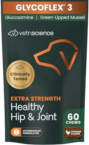 VetriScience Extra Strength Healthy Hip & Joint Chews for Dogs, 60 Count by VetriScienceLaboratories