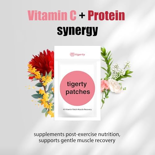 tigerty Vitamin Patch – Muscle Recovery, 60 Pcs (6 Paste x 10 Sheets) Vitamin Muscle Recovery Patch, with Magnesium & B Vitamins & Protein, Post Workout Soreness Relief, Soothe Muscle After Exercise - Image 7